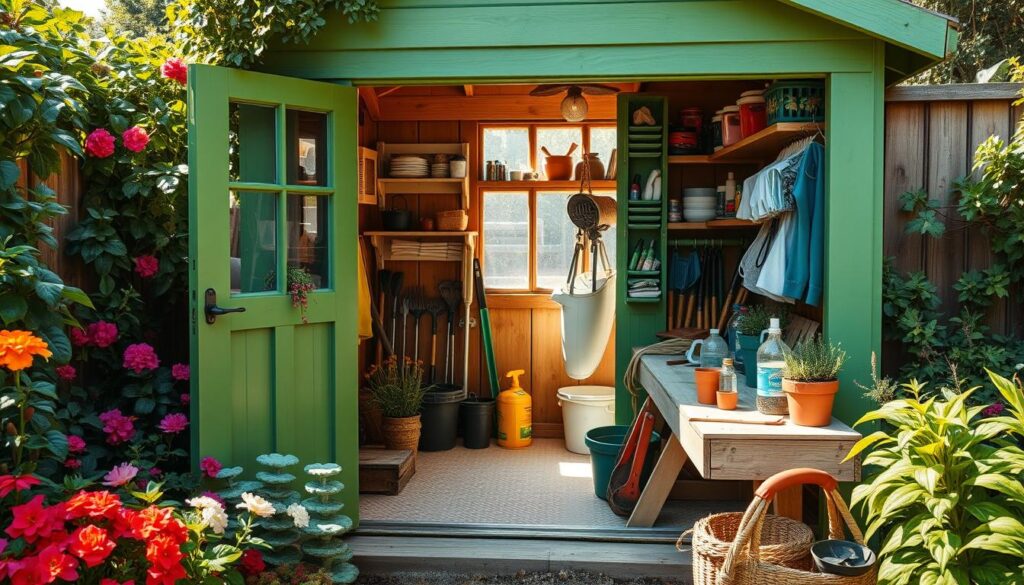 Garden Shed Organization