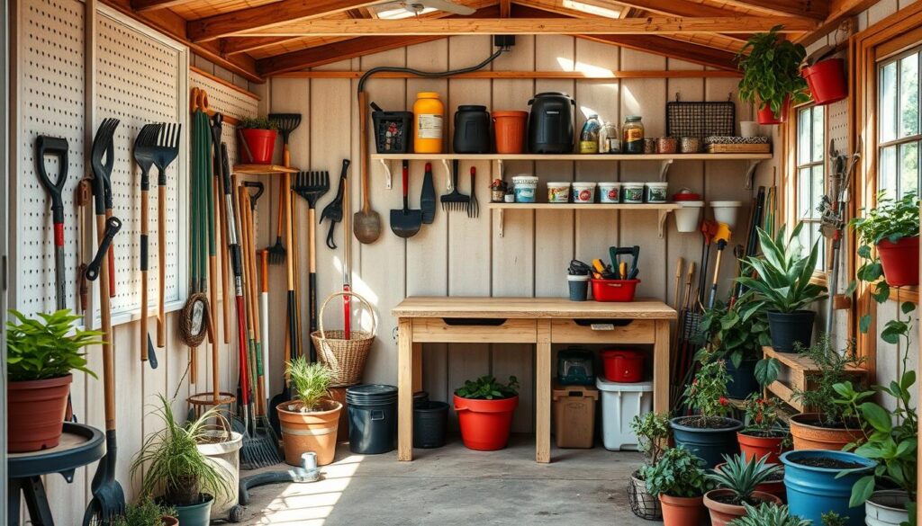 Organize Garden Tools In Shed