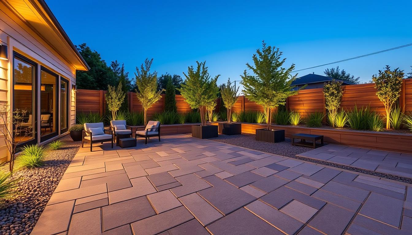 Pavers And Pea Gravel