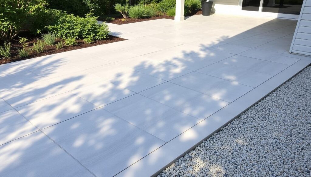 Pavers and Pea Gravel Patio Design