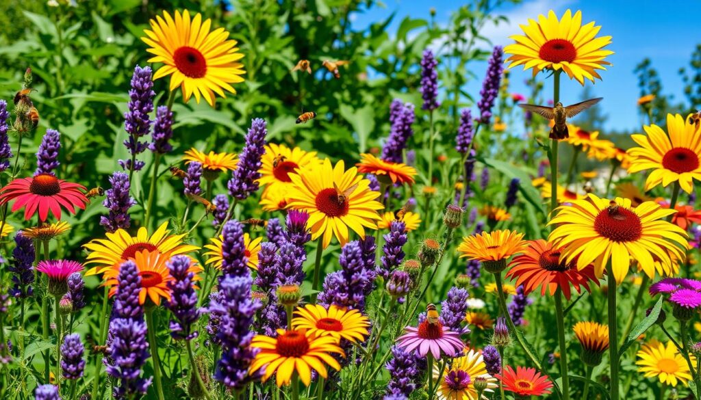 Pollinator-friendly garden