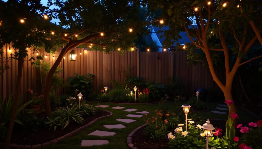 Small Garden Design lighting ideas