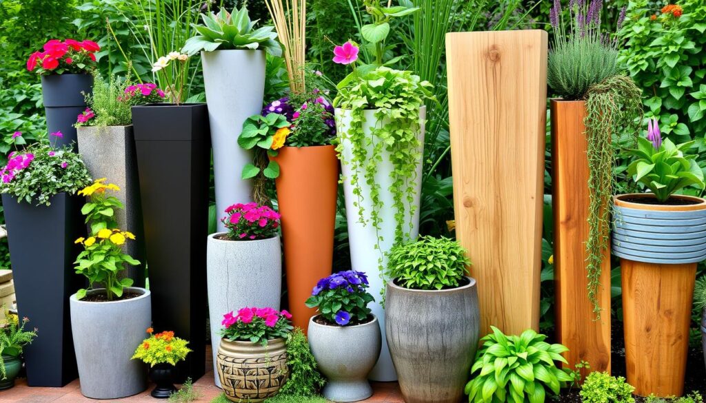Tall Planter Ideas for Vertical Garden