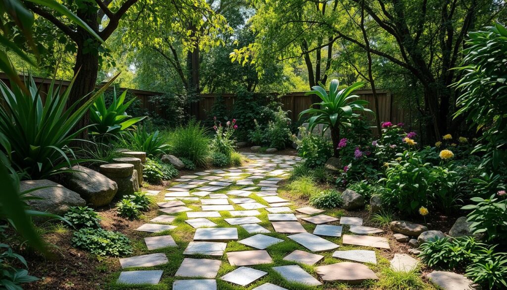 Upcycled garden pathway