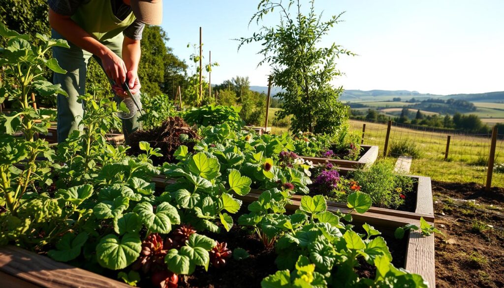 Seasonal maintenance of raised garden beds