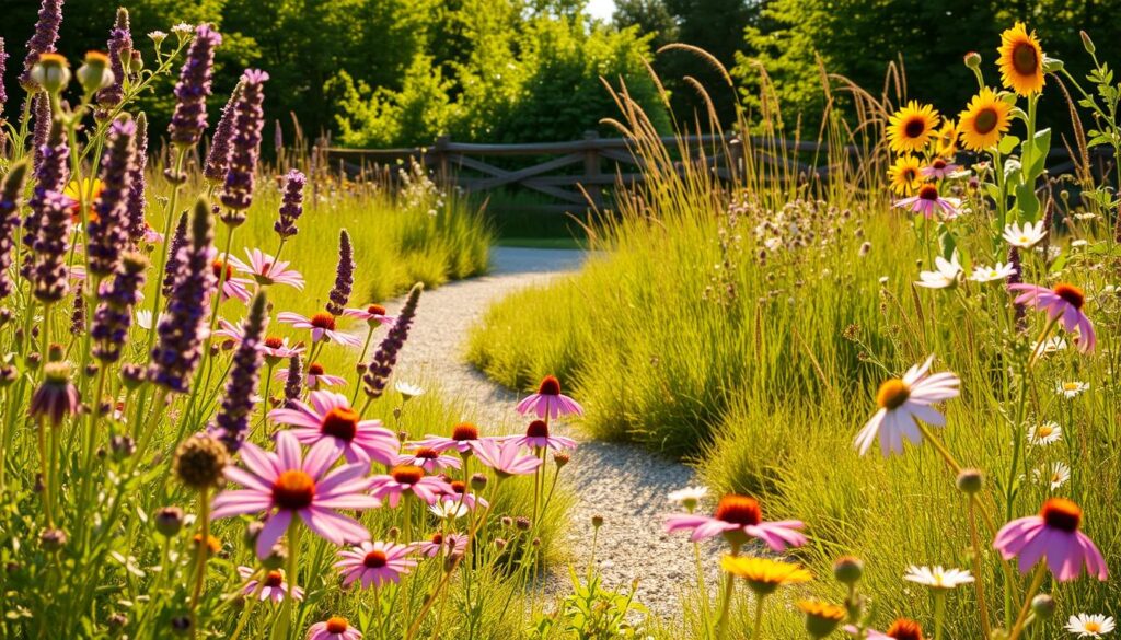 Wildflower garden landscaping