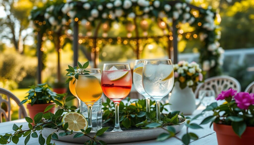 Garden party cocktails