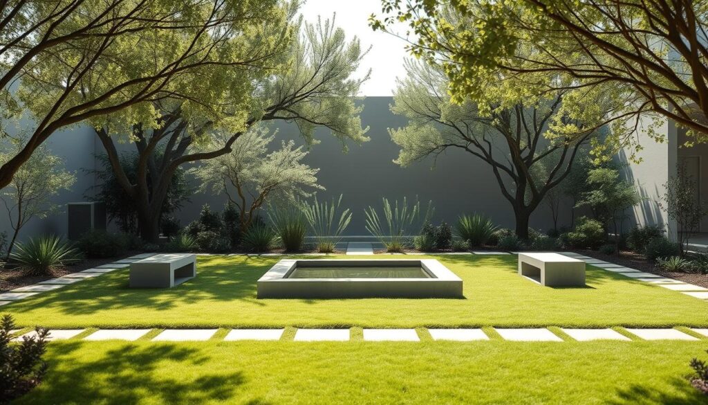 Minimalist garden design
