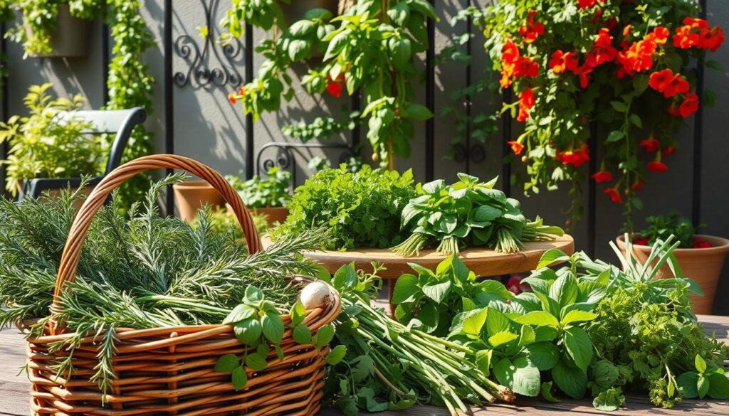 Harvesting Edible Herbs