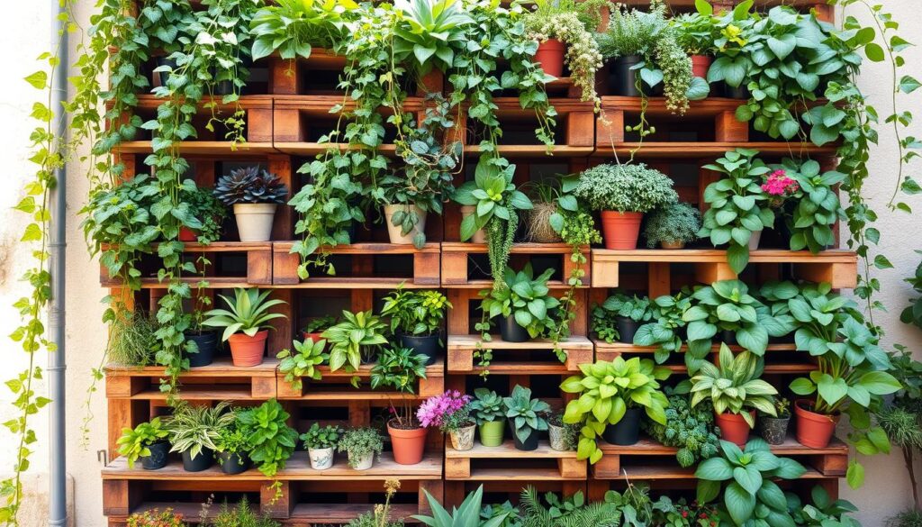 Vertical Pallet Garden