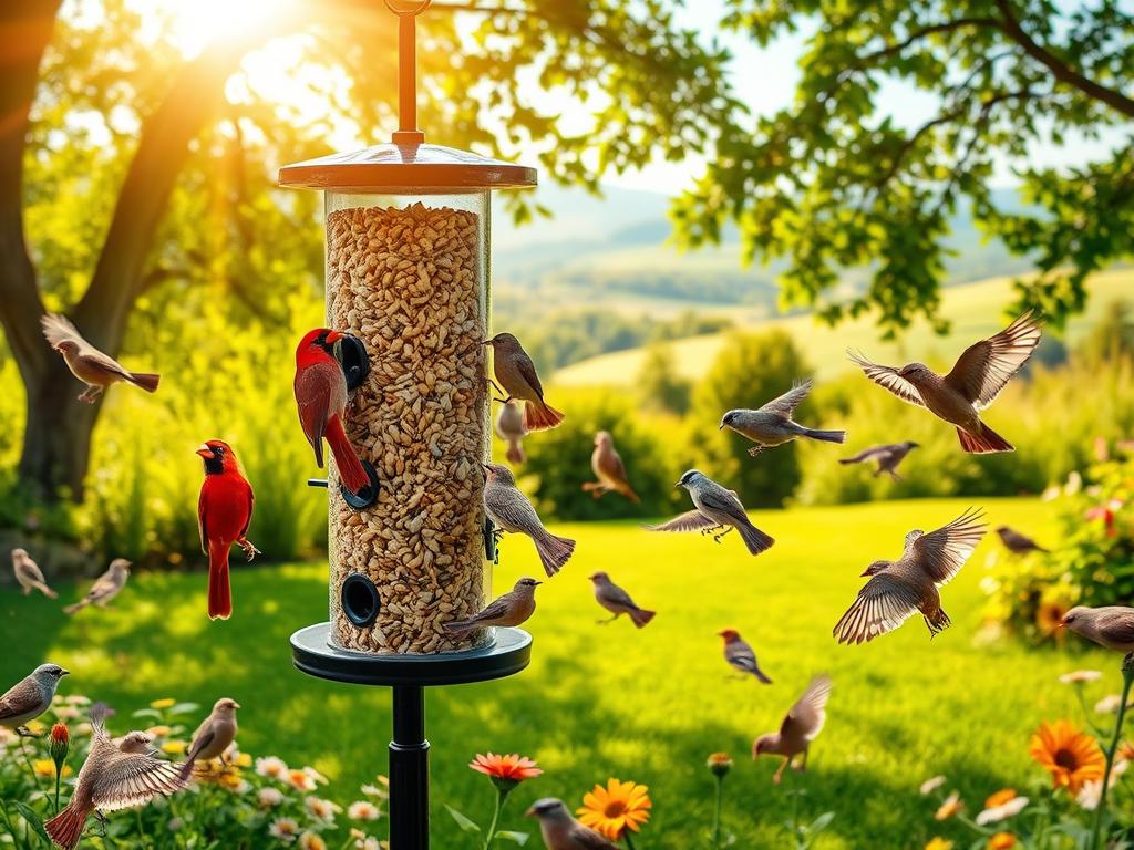 bird feeding