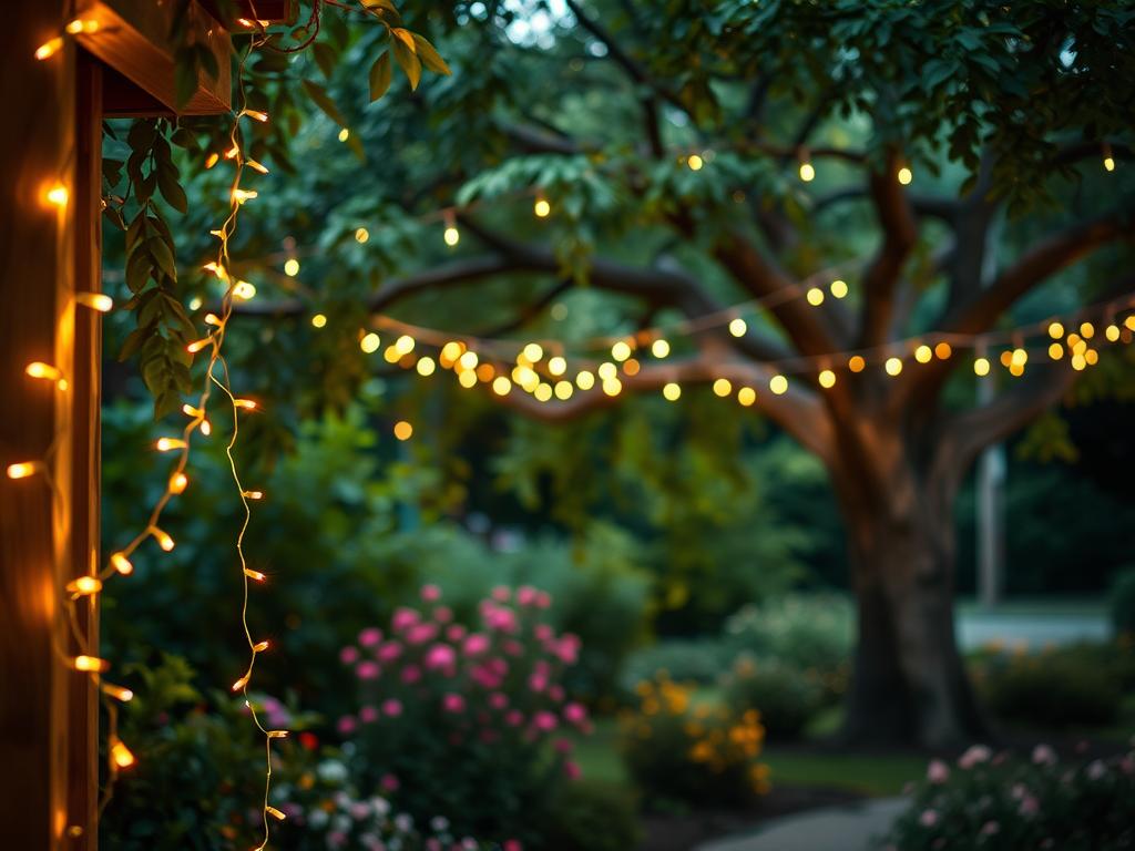 fairy lights outdoor decoration