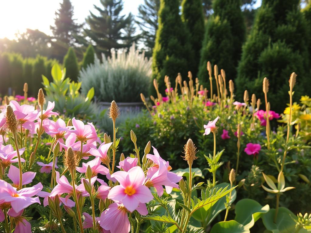 fragrant plants in a sensory garden