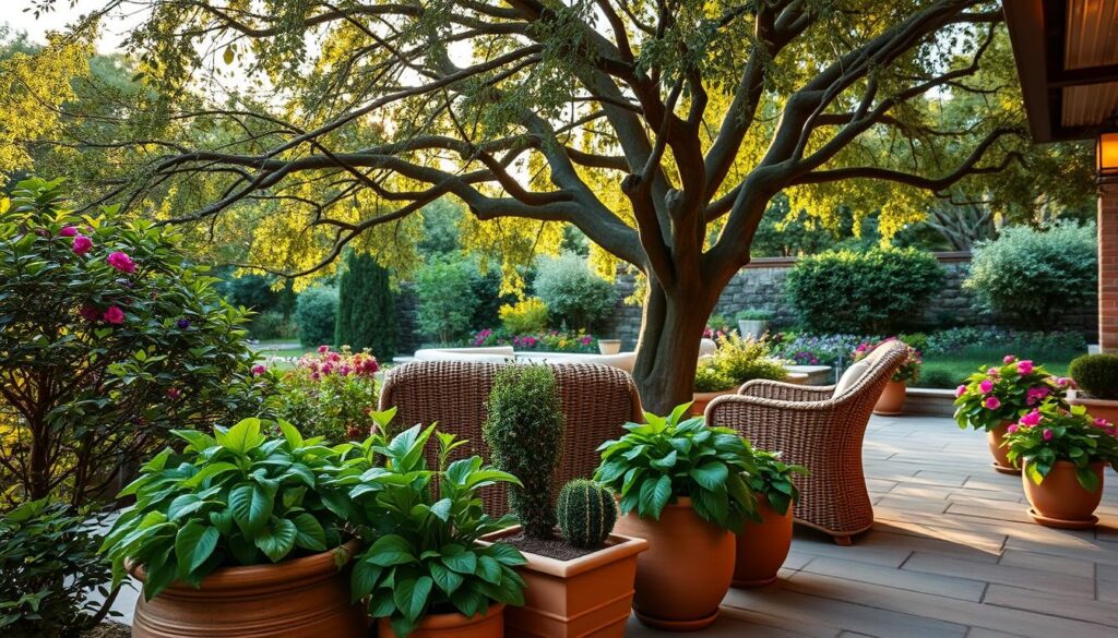 natural patio elements