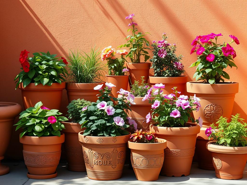 outdoor flower pots