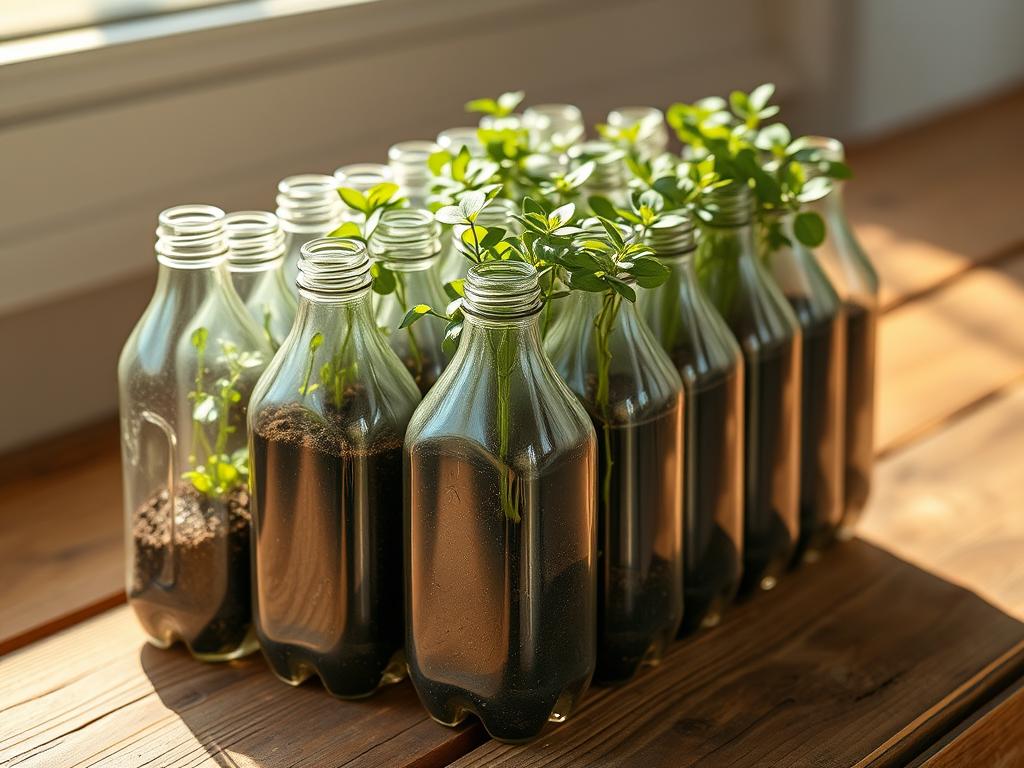 plastic bottle plant markers