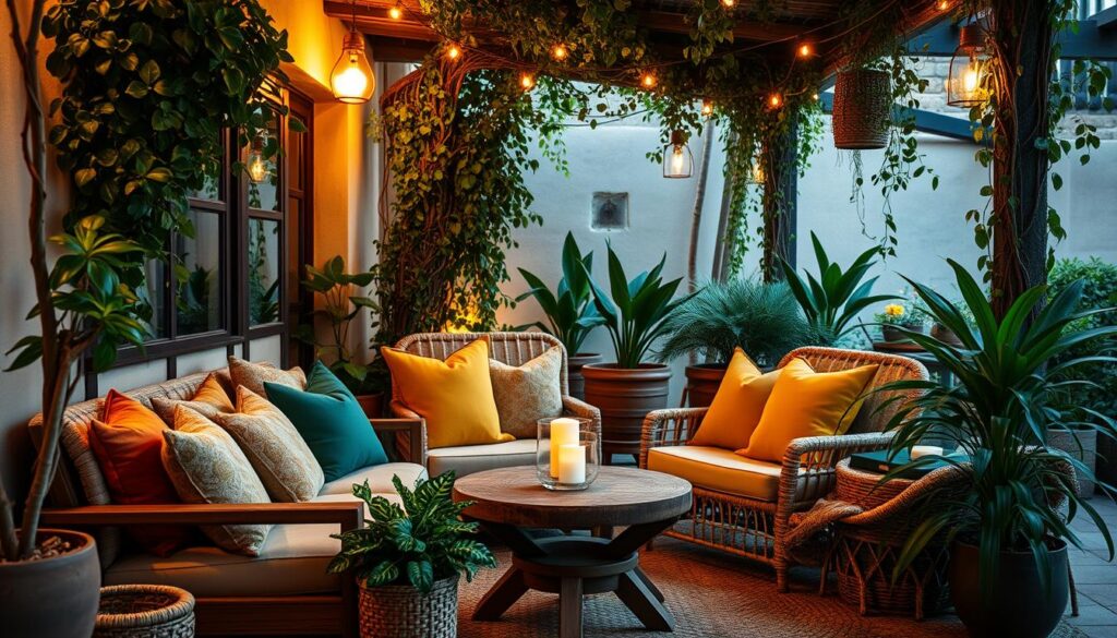relaxing patio color palettes