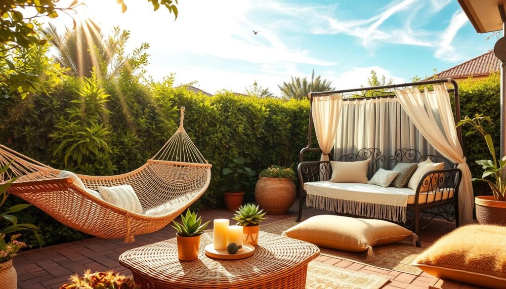 summer patio relaxation
